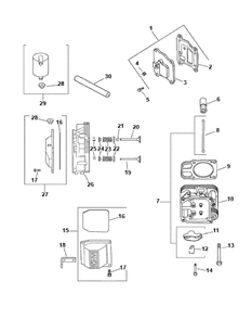 Cv23s-75592 Head Valve Breather Diagram and Parts List for M50-KHS 53AB5BBP750-23HP-OHV Cub Cadet Lawn Tractor
